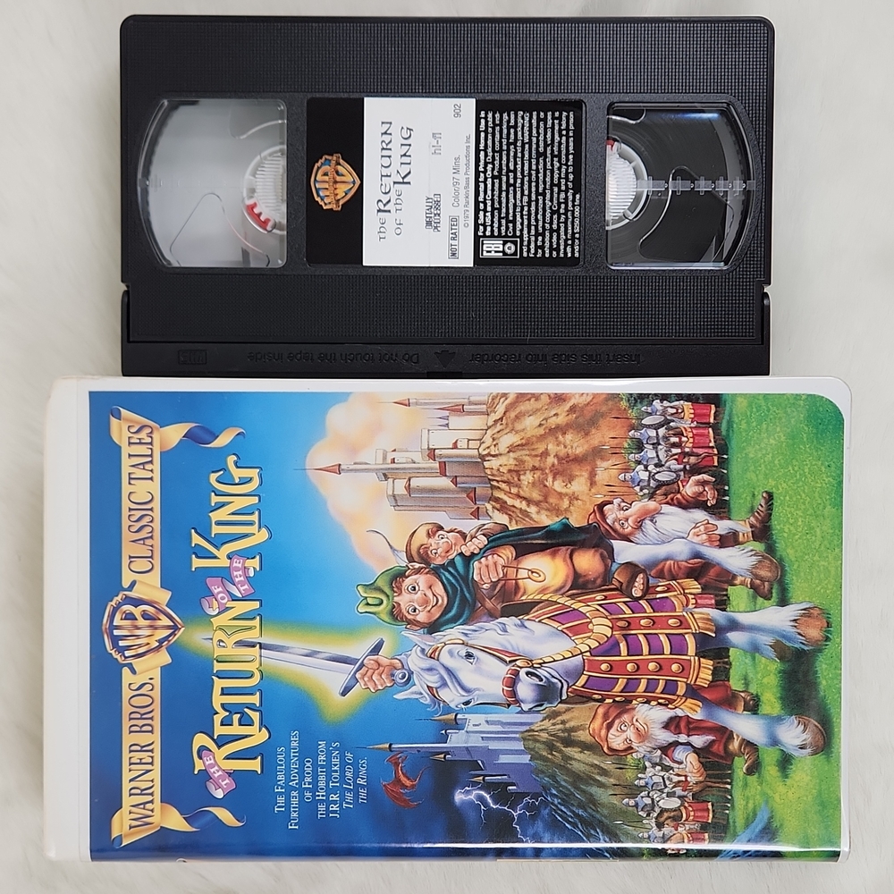 Return Of The King Animated 1979 LOTR Collectible VHS from 1996 WB